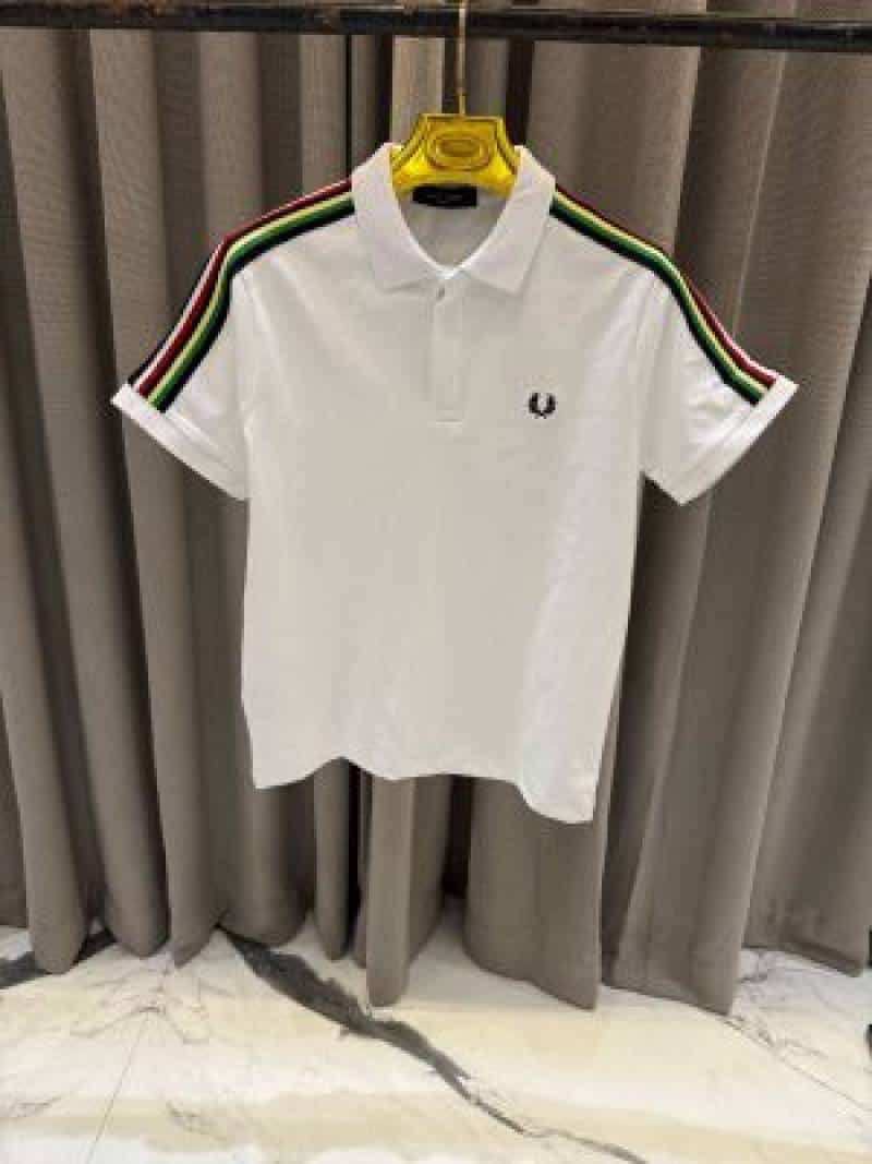 Fred Perry Chest Logo Polo T-shirt White