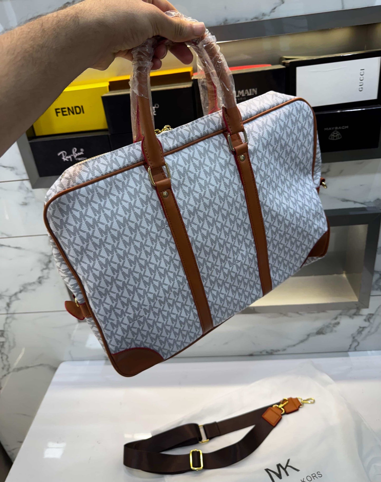 Michael Kors Black MonogR@M! Lu..X..ury Laptop Bag