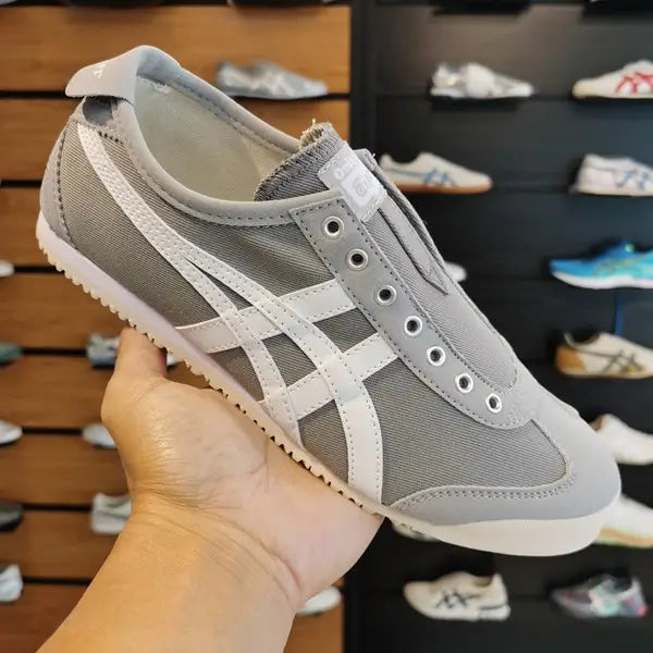 Onitsuka Tiger Mexico 66 Slip On (Grey White) Sneakers (D-2039)