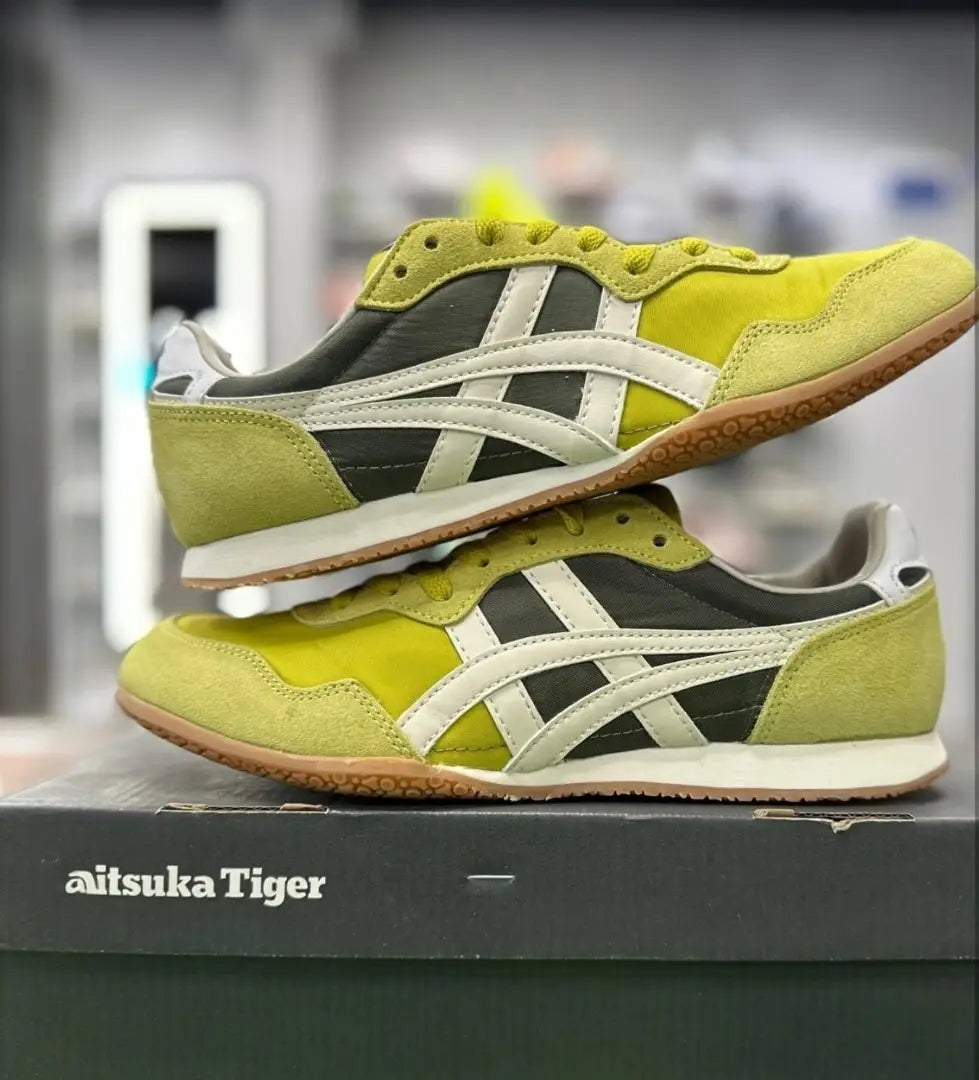 Onitsuk_a Tiger Serrano Kelp Birch 7A Premium Mens Sneakers D-2076