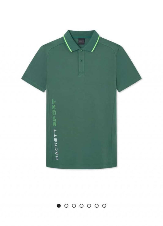 Hacket Sport English Green Premium Classic Polo T-Shirt 001