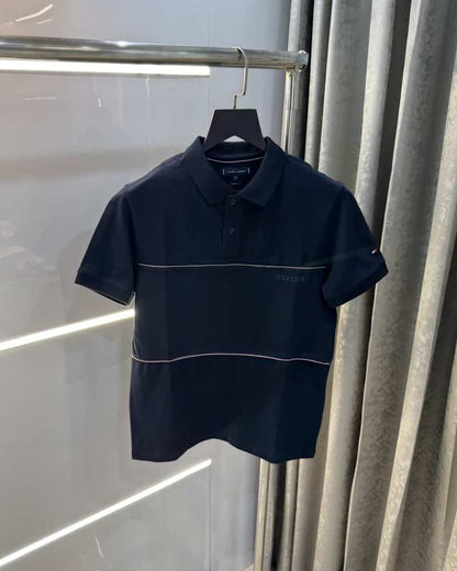 Tomm y Hilfiger Navy Blue Premium Polo T-Shirt