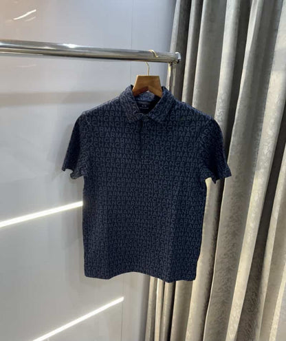Arman i Exchange Navy Blue Monogr...AM Premium Polo T-Shirt