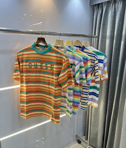 Guess Printed Rainbow Imported Oversized T-Shirt