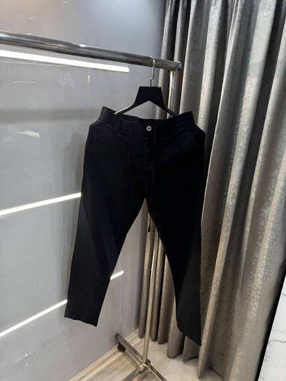 Rare Rabbi t Black Premium Classic Cotton Trouser
