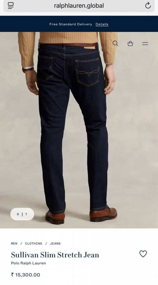 Ralp.h Laure n Blue Raw Wash Premium Classic Denim