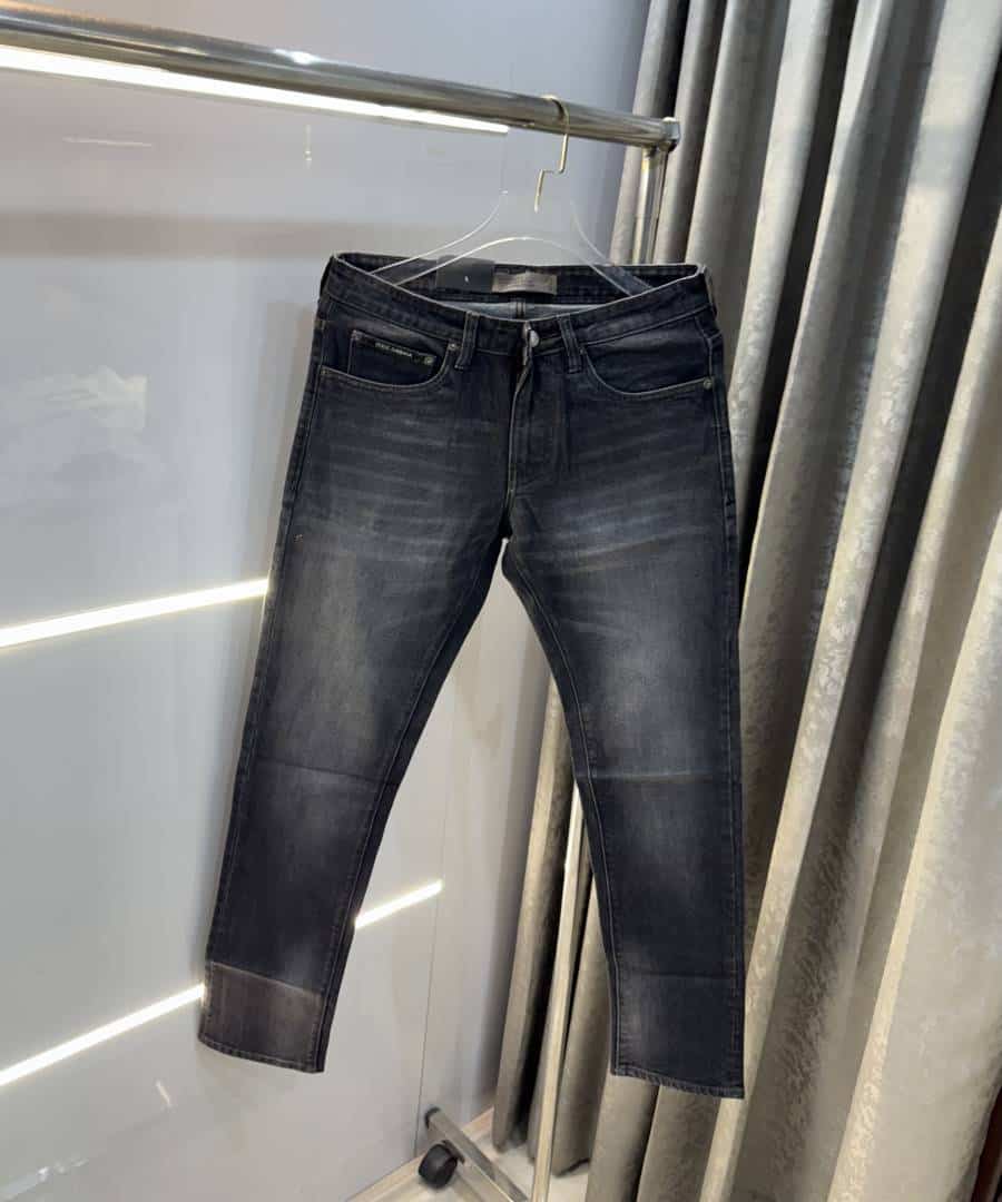 Dolce&Gabbana Carbon Grey Pocket Embroidery Imported Denim