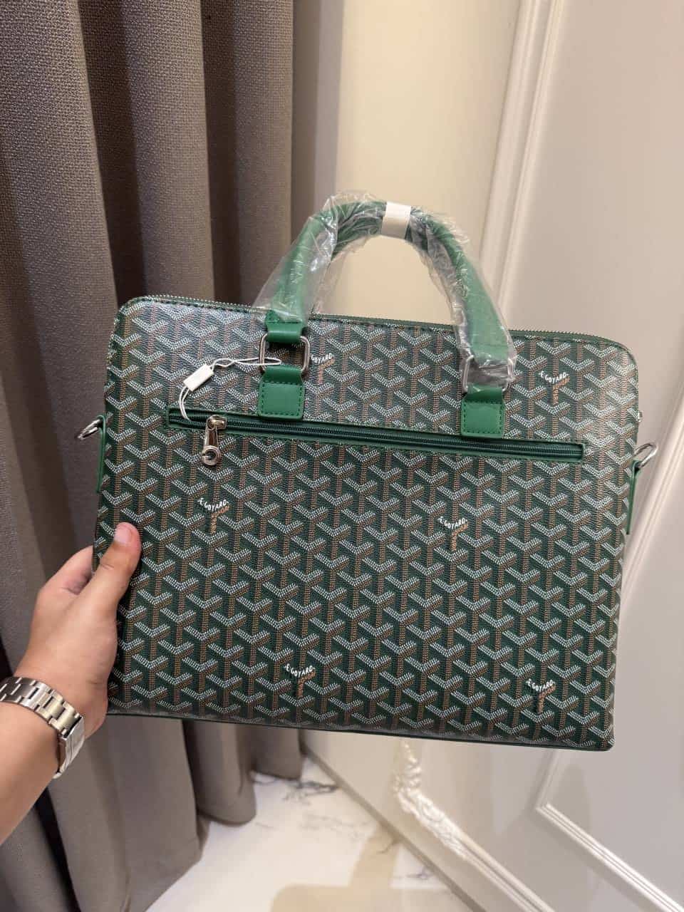 Goyard Premium Monogram Laptop Bag