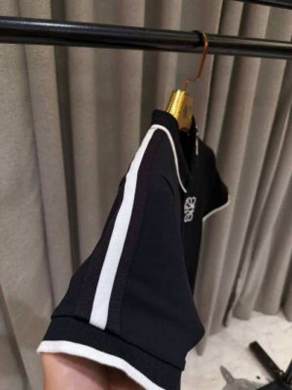 Loewe Chest Logo Polo T-shirt Black