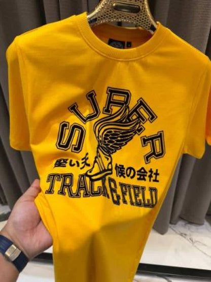 Superdry Round Neck T-shirt Yellow