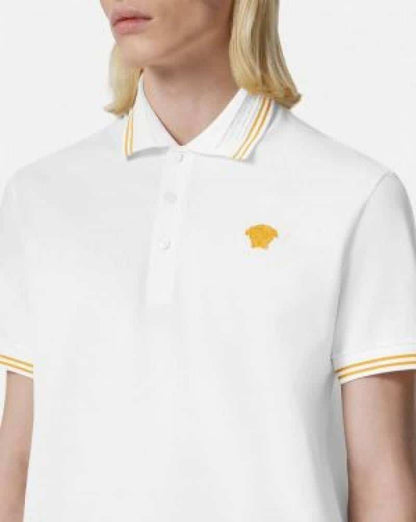 VERSSACE POLO PREMIUME WHITE GOLD PATXH