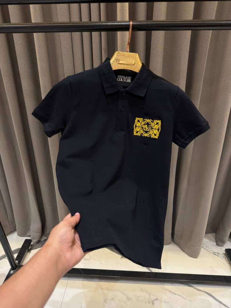 VERSSACE POLO PREMIUME YELLOW PATCG