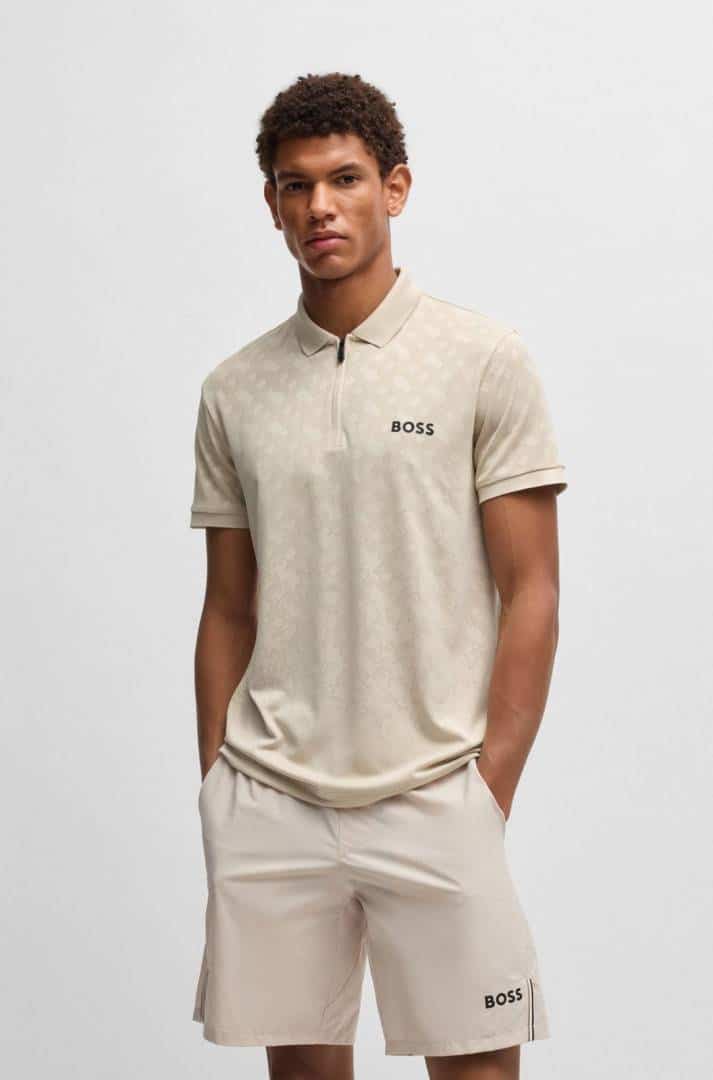 HUGGO BOOSS POLO IMPORTED BROWM