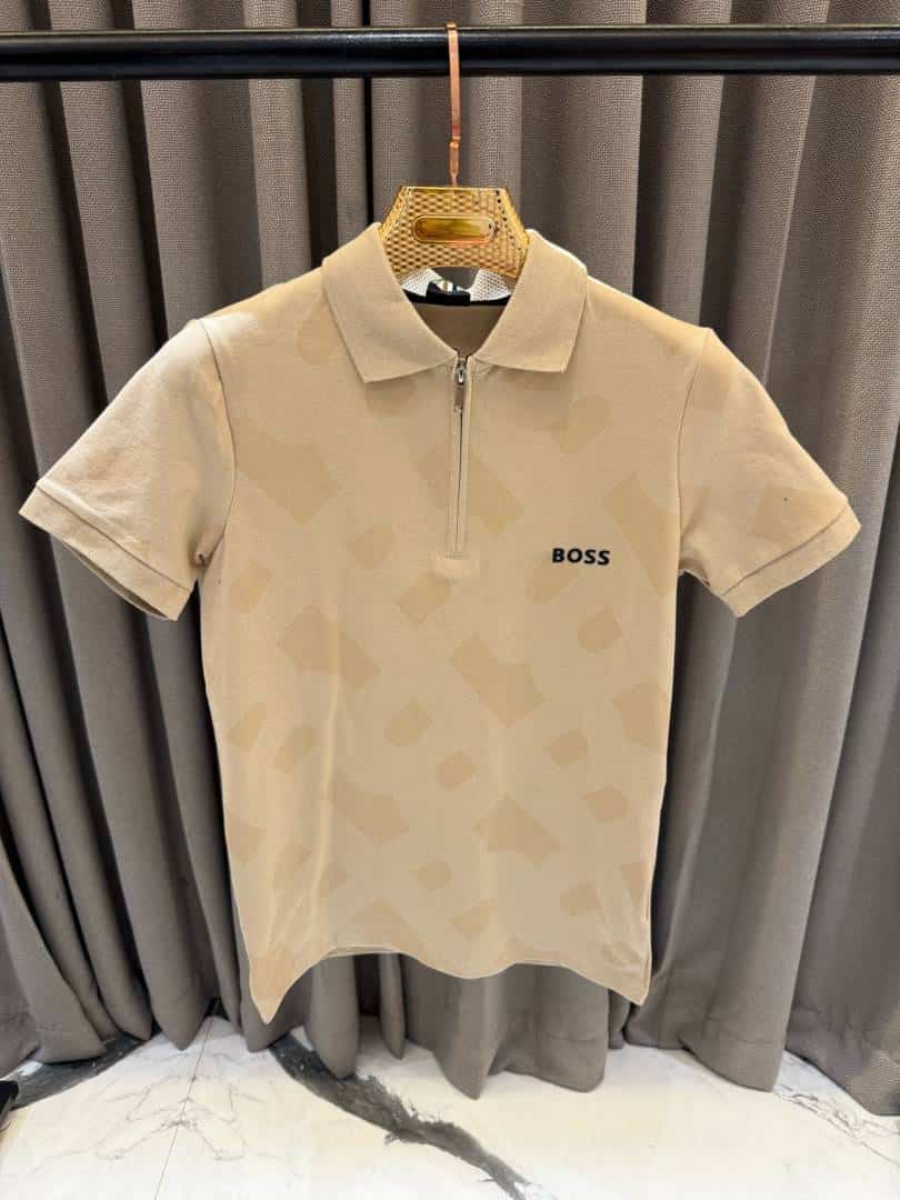 HUGGO BOOSS POLO IMPORTED BROWM