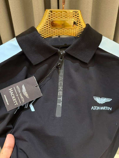 HACCKET ASTON MARTIN POLO SURPLUS Sky black