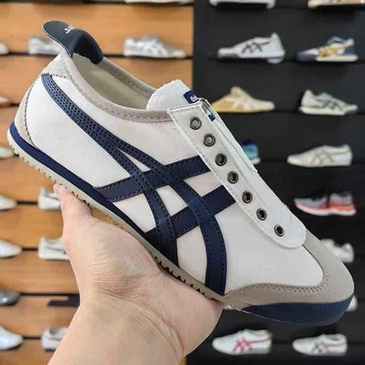 Onitsuka Tiger Mexico 66 Slip On Beige Dark Blue For Mens