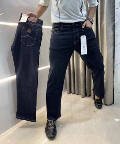 Arman i EXchang e Navy Blue Raw Wash Imported Denim