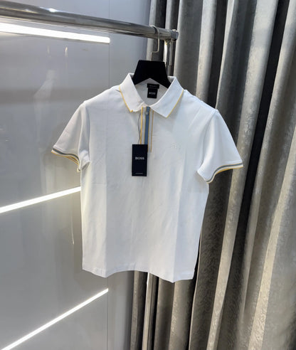 Hugo  bO-Ss White Premium Polo T-Shirt