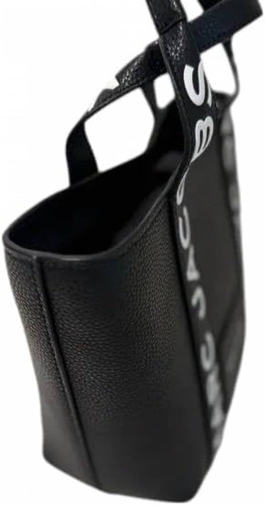 Marc Jacobs Small Pebble Leather Tote with Detachable Crossbody Strap Black