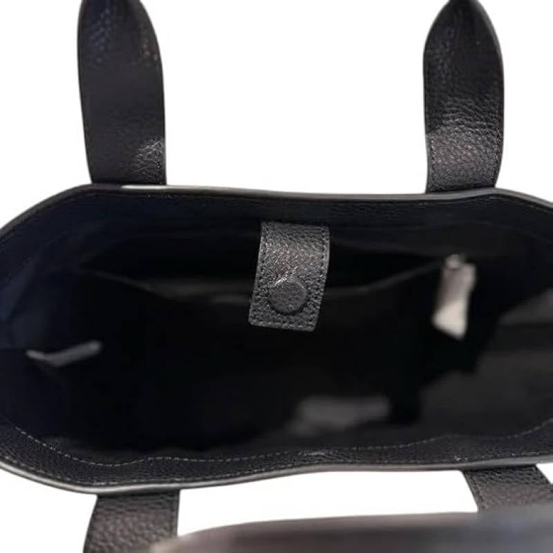 Marc Jacobs Small Pebble Leather Tote with Detachable Crossbody Strap Black