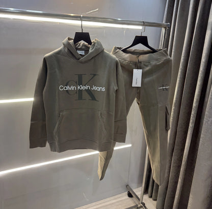 Calvin  Klein Olive Premium Classic Tracksuit