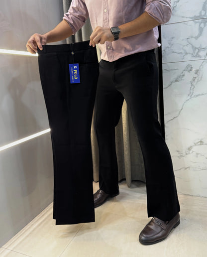 Ralph  Lauren Jet Black Imported Boot Cut Trouser