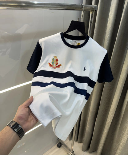 Ralph Lauren White Logo Work Imported T-Shirt