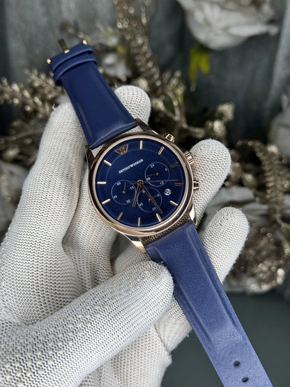 Emporio Arman i Copper Blue Chronograph Premium Watch