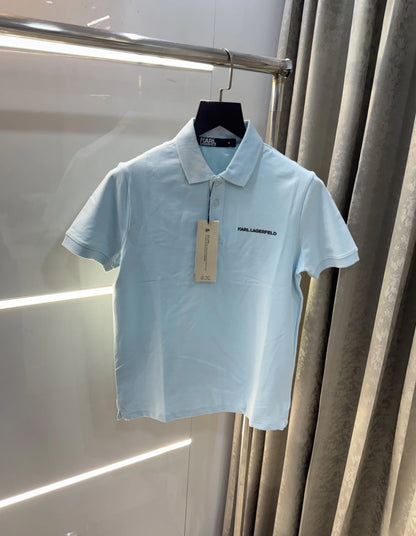 Karl Lagerfled Sky Blue Imported Polo T-Shirt