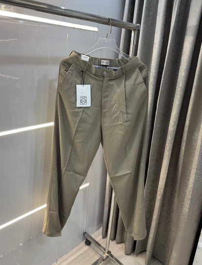 Loewe Olive Premium Imported Belt Strech Trouser