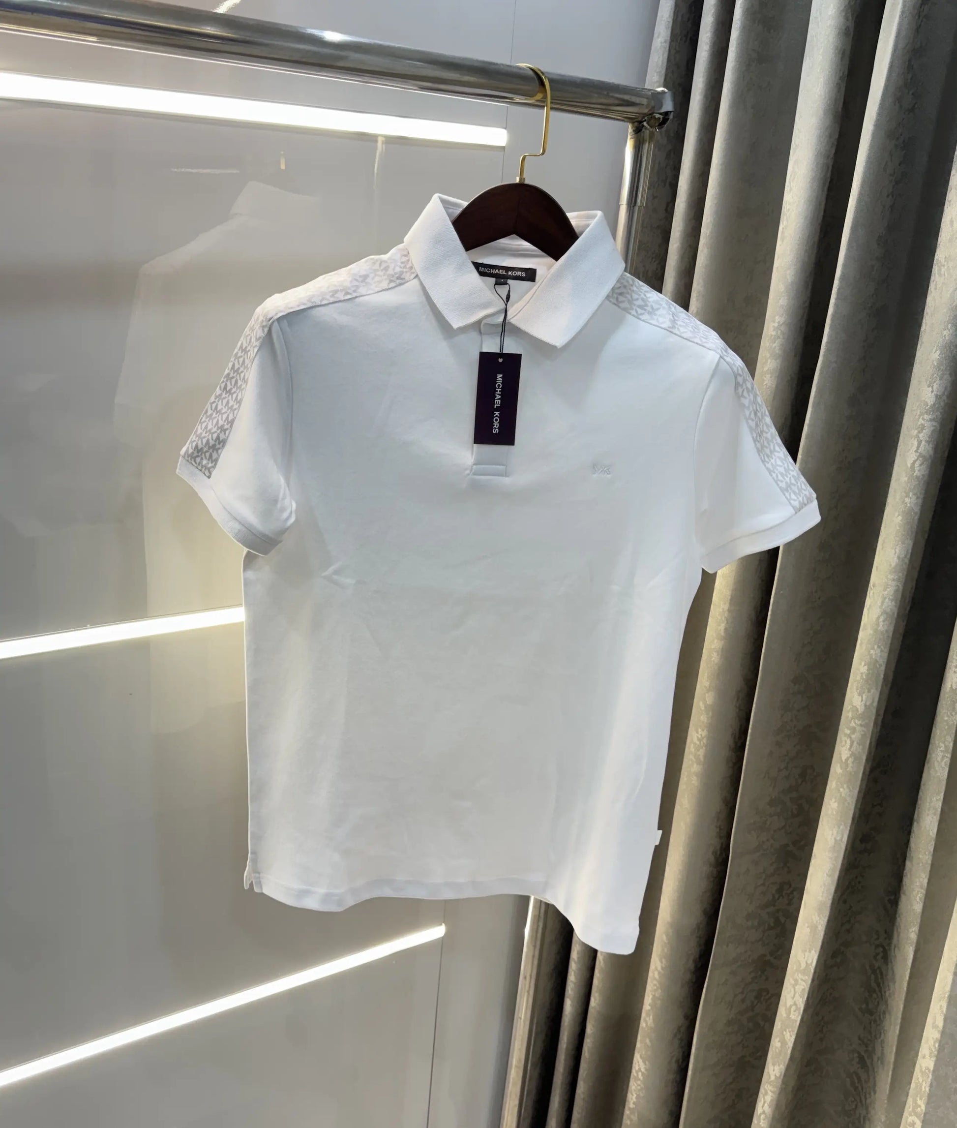 Michael Kors White Premium Polo T-shirt