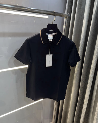 Calvin Klein Black Logo Work Premium Polo T-Shirt