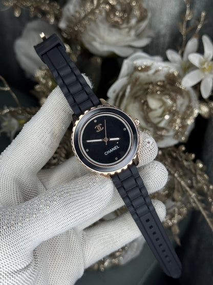 Chanel Paris Copper Black Premium Ladies Watch