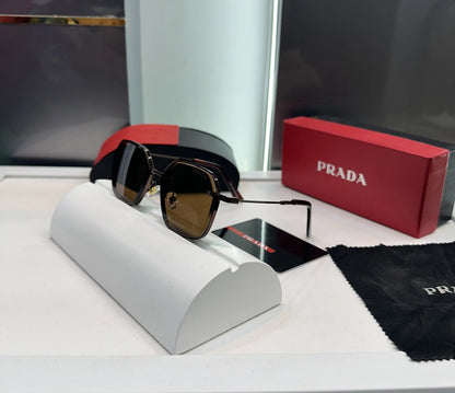 Prada All Brown Metal Premium Shades 7787