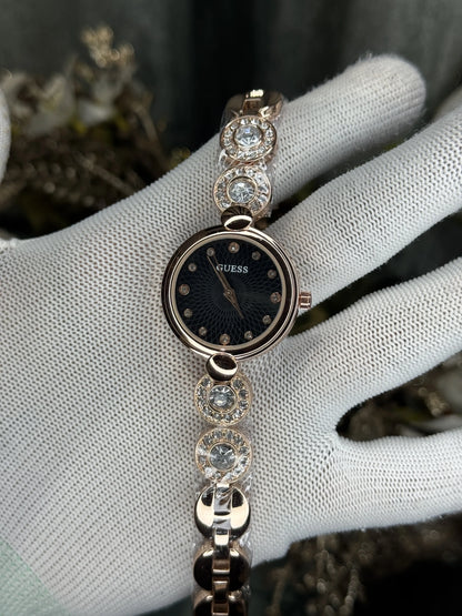 Guess Rose Gold Black Premium Watch