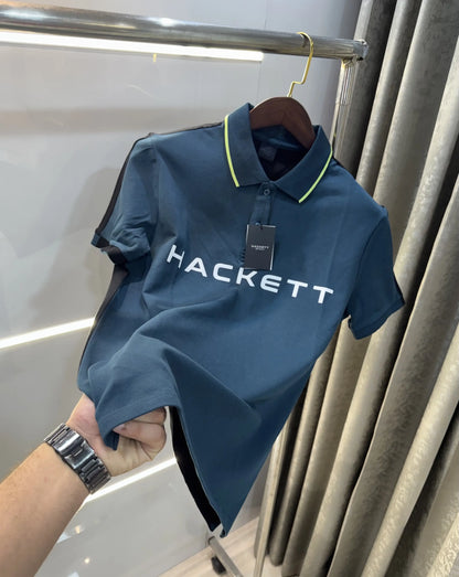 Hacket Bottle Green Logo Work Premium Polo T-Shirt