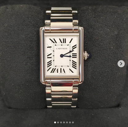 Cartier Tank Must Large Stainless Steel