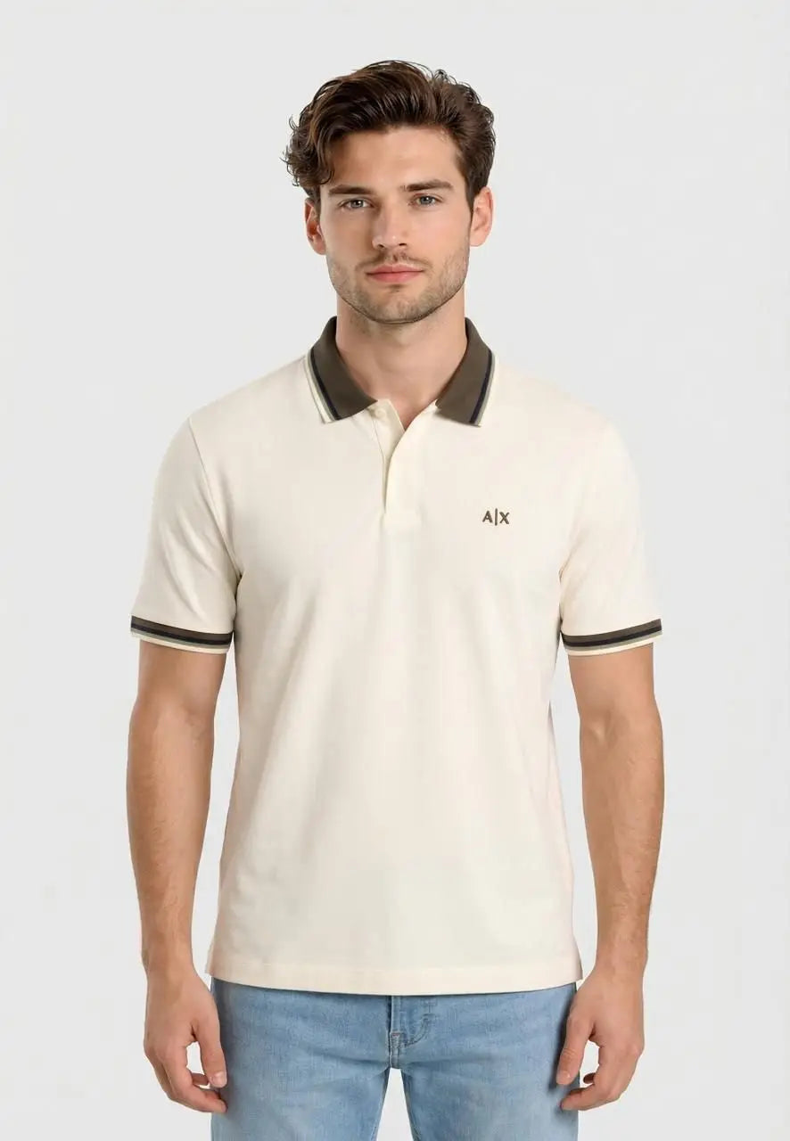 Arman i Exchange Cream Logo Work Premium Polo T-Shirt