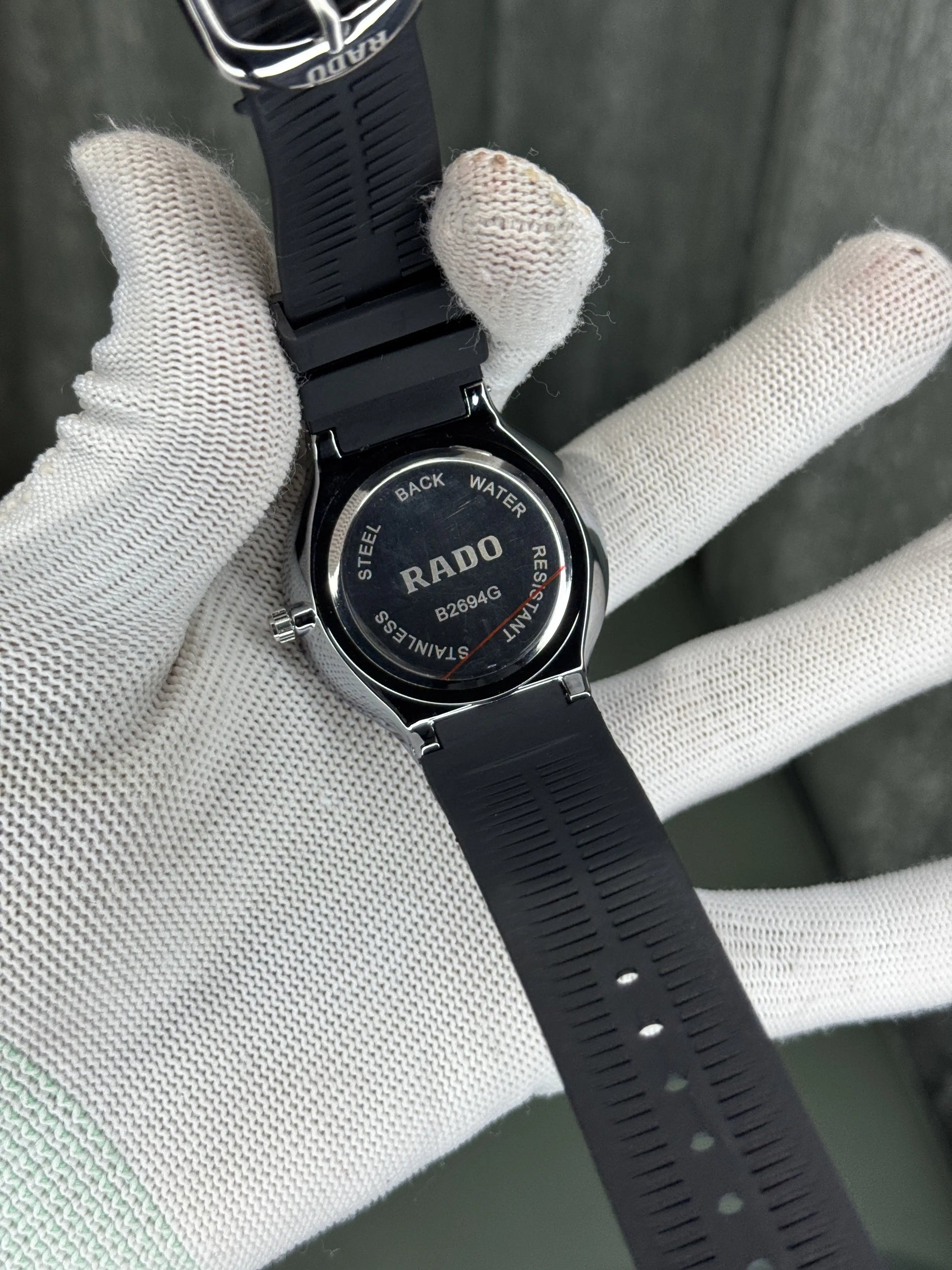 Rado Silver Black Premium Quartz Watch