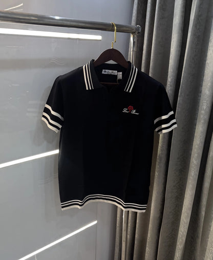 Loro Piana Black Premium Polo T-shirt