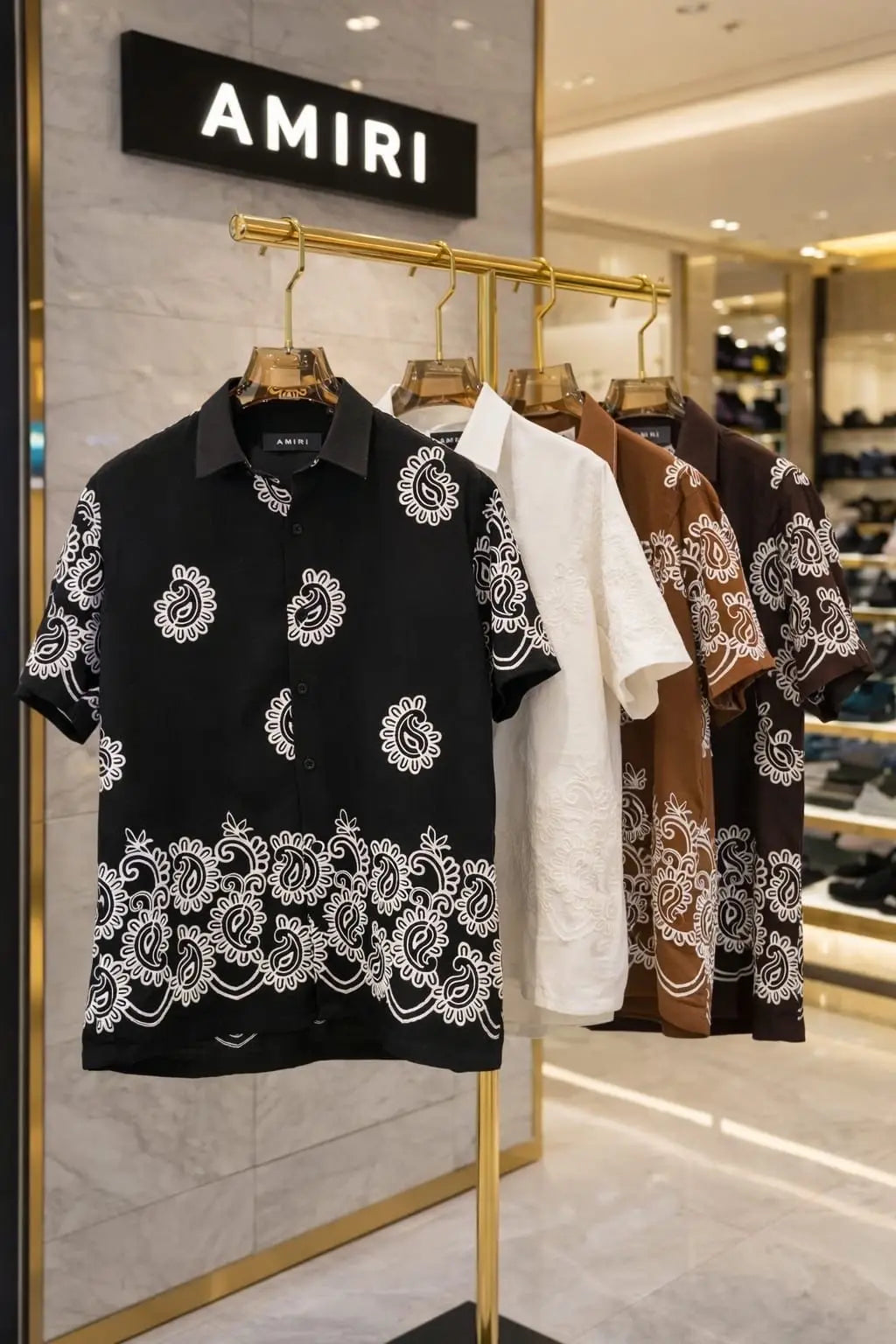 Amiri Brown Designer Premium Shirt