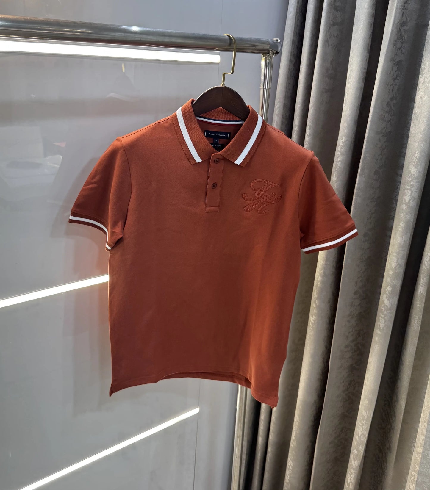 Tommy Hilfiger Brown Premium Polo T-shirt