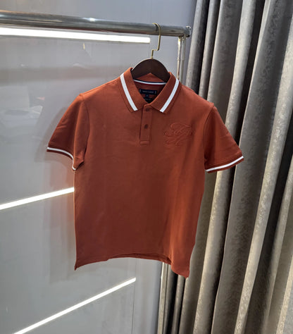 Tommy Hilfiger Brown Premium Polo T-shirt