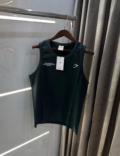Gym Shark Bottle Green Embroidery Logo Premium Sando