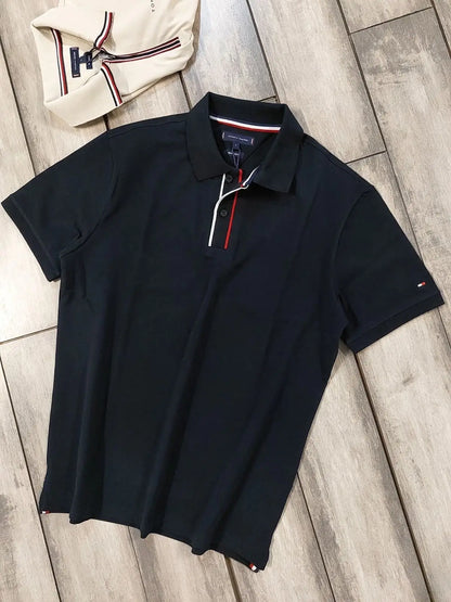 Tommy Hilfiger Navy Blue Premium Polo T-shirt