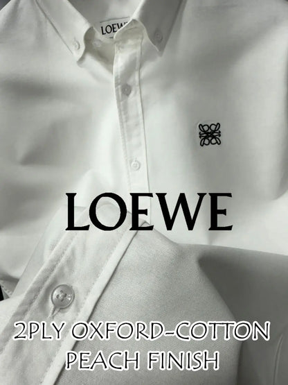Loewe Wine Embroidery Logo Shirt With Premium Box Packing