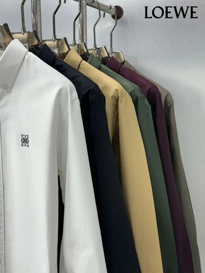Loewe Beige Embroidery Logo Shirt With Premium Box Packing