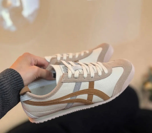 Onitsuka Tiger Mexico 66 Cream Khaki Carbon  7A Premium Sneakers India D-2055