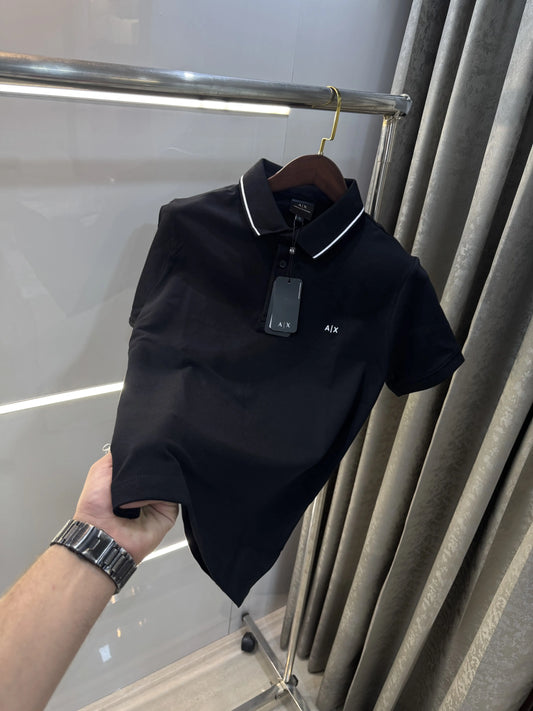 Arman i Exchange Black Logo Work Premium Polo T-Shirt
