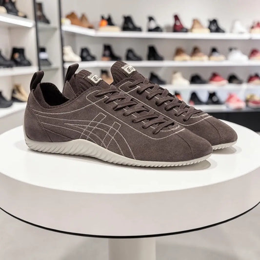 Onitsuka Tiger Sclaw Low Licorice Brown  Mens 7A Premium Sneakers (D-2027)